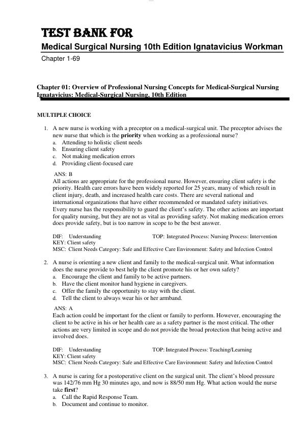 Test Bank Medical-Surgical Nursing Concepts for Interprofessional Collaborative Care 10th Edition by Donna D. Ignatavicius Chapter 1-69.pdf