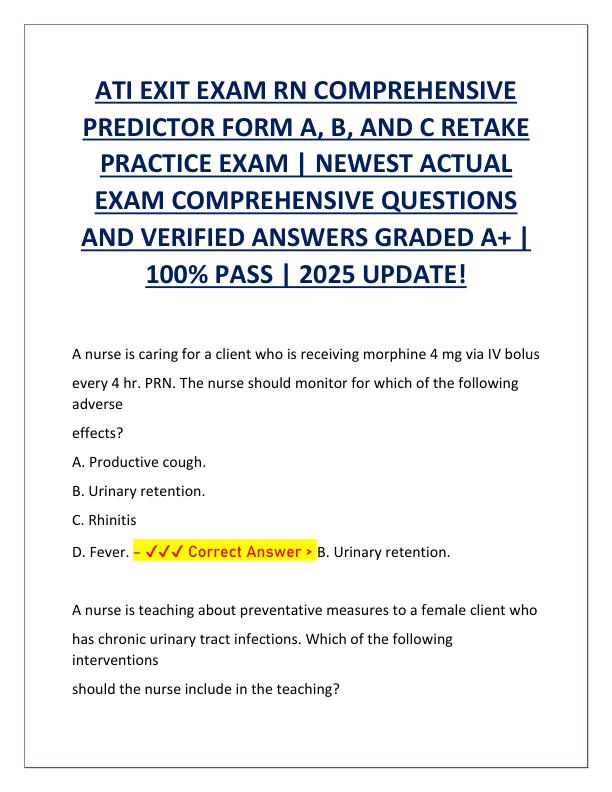 ATI EXIT EXAM RN COMPREHENSIVE PREDICTOR FORM A.pdf