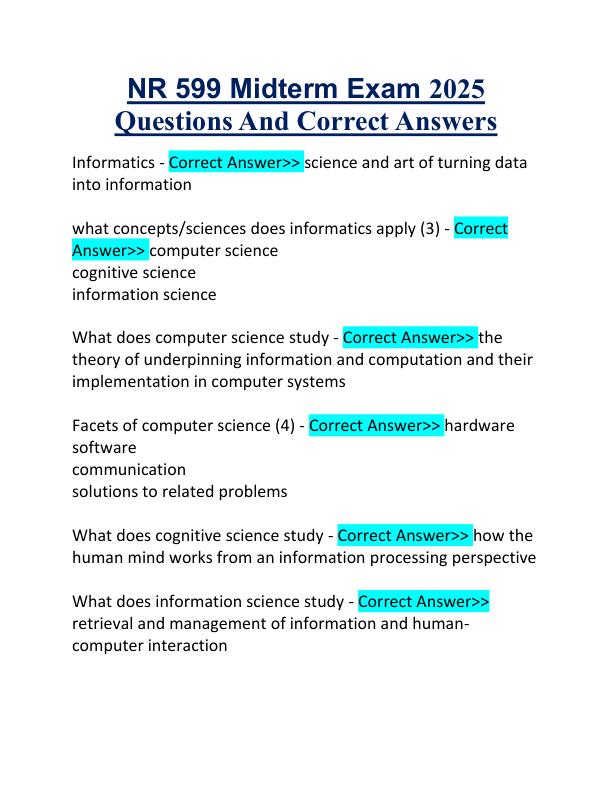 NR 599 Midterm Exam 2025 Questions And Correct Answers.pdf