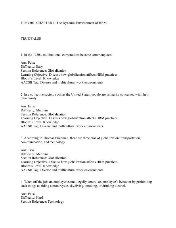 mobile-preview-Test Bank For Fundamentals of Human Resource Management, 15th Edition by Susan L. Verhulst, David A. DeCenzo Chapter 1-14