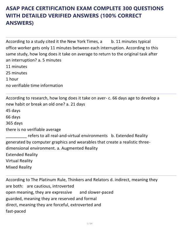 mobile-preview-ASAP PACE CERTIFICATION EXAM COMPLETE 300 QUESTIONS WITH DETAILED VERIFIED ANSWERS (100% CORRECT ANSWERS)