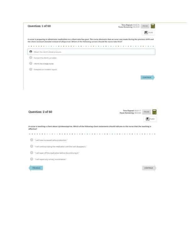 ATI RN PHARMACOLOGY WITH NGN 2023-2024 EXAM WITH ACTUAL 60 QUESTION AND CORRECT DETAILED ANSWERS