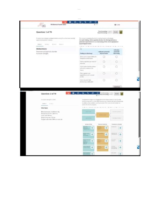 ATI RN Mental Health 2023-2025 Proctored with NGN