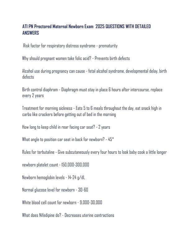 mobile-preview-ATI PN Proctored Maternal Newborn Exam  2025 QUESTIONS WITH DETAILED ANSWERS  