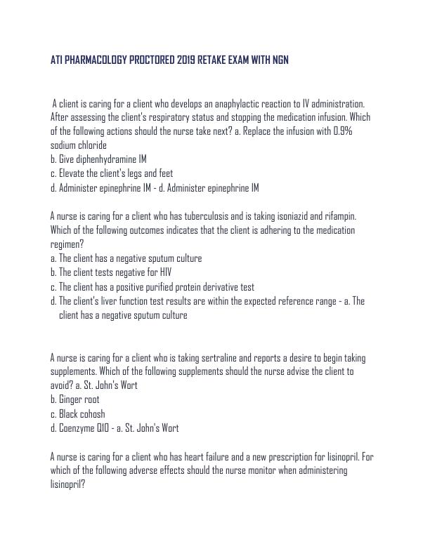 mobile-preview-ATI PHARMACOLOGY PROCTORED 2019 RETAKE EXAM WITH NGN  