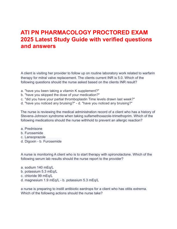 mobile-preview-ATI PN PHARMACOLOGY PROCTORED EXAM 2025