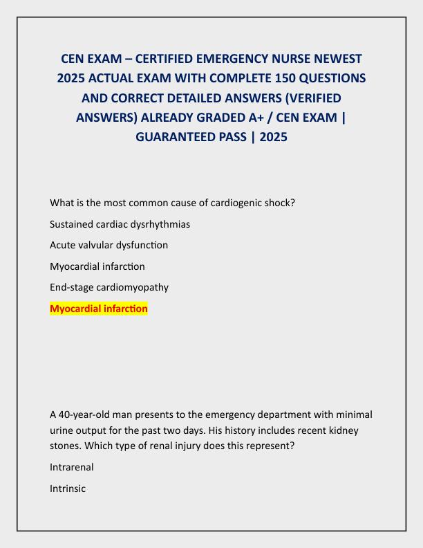 CEN EXAM