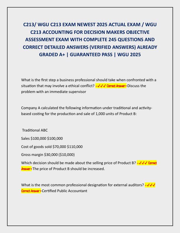 C213 WGU