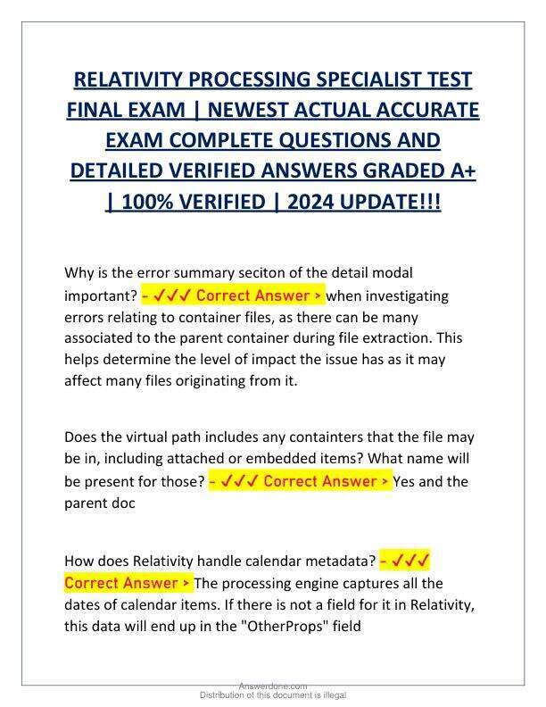 RELATIVITY PROCESSING SPECIALIST TEST FINAL EXAM.pdf