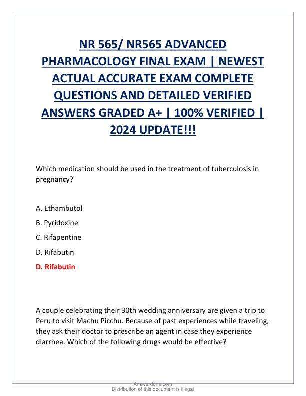 NR 565 ADVANCED PHARMACOLOGY FINAL EXAM.pdf