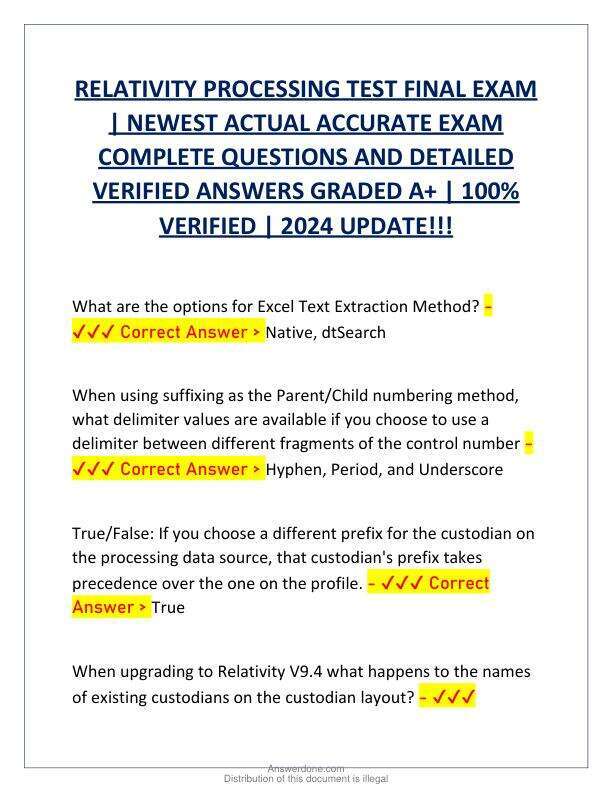 RELATIVITY PROCESSING TEST FINAL EXAM.pdf