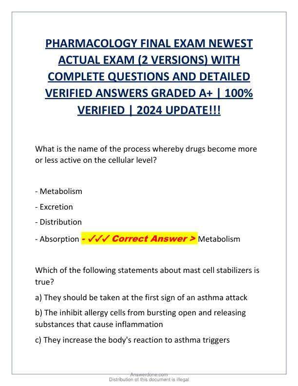 PHARMACOLOGY FINAL EXAM NEWEST ACTUAL EXAM.pdf