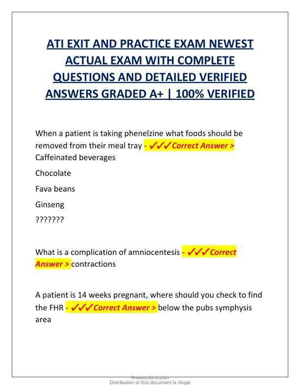 ATI EXIT AND PRACTICE EXAM NEWEST ACTUAL EXAM WITH COMPLETE QUESTIONS AND DETAILED VERIFIED ANSWERS GRADED A.pdf