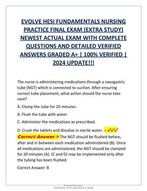 EVOLVE HESI FUNDAMENTALS NURSING PRACTICE FINAL EXAM.pdf