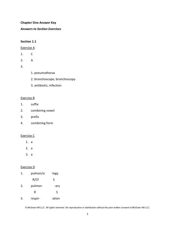Solution Manual For Essentials of Medical Language 2024 Evergreen Release by David Allan