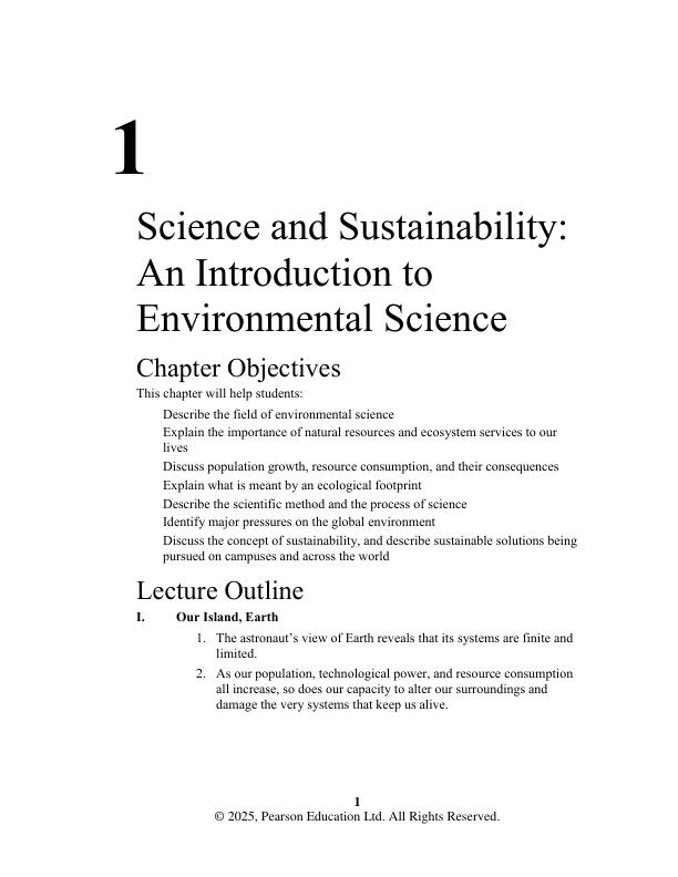 Solution Manual For Environment The Science Behind the Stories, Global Edition, 7th Edition By Jay H Withgott Matthew Laposata