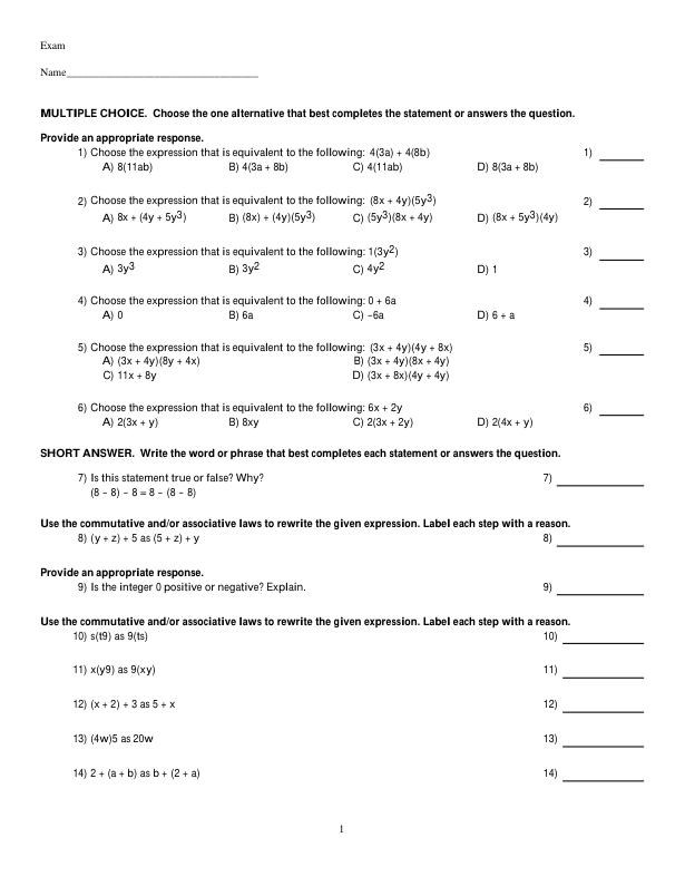 Solution Manual For Introductory and Intermediate Algebra, Global Edition, 6th edition (2)