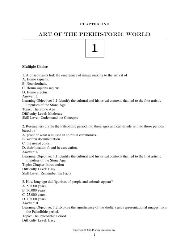Test Bank For Art History, 7th Edition By Marilyn Stokstad Michael W. Cothren