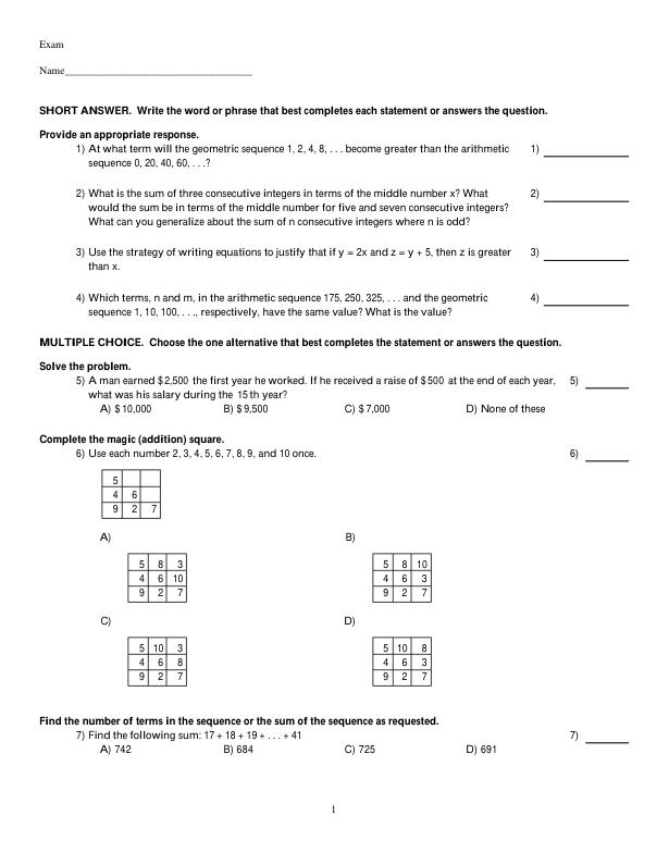 Test Bank For A Problem Solving Approach to Mathematics for Elementary and Middle School Teachers, 14th Edition Rick Billstein Barbara Boschmans Shlomo Libeskind Johnny Lott Brian Beaudrie
