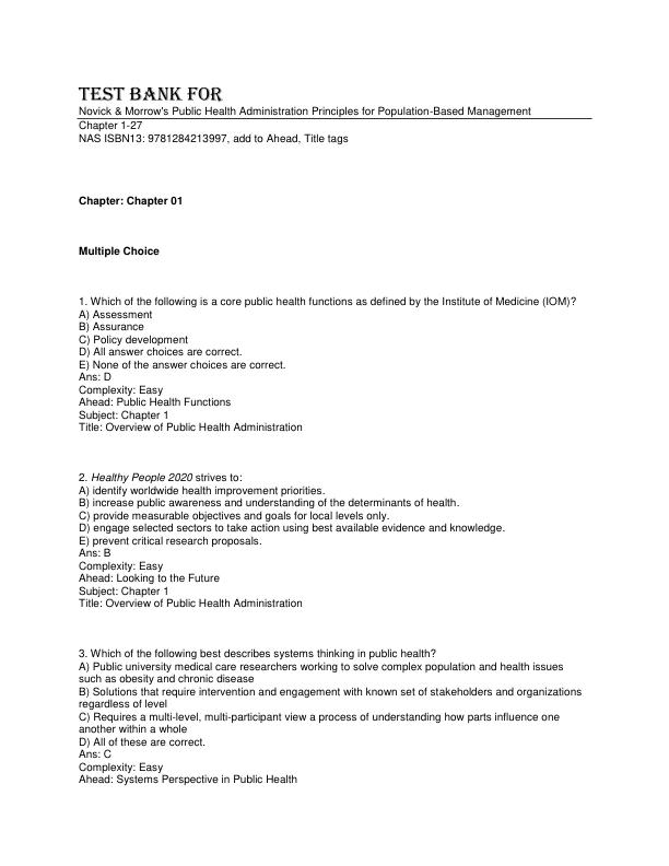 mobile-preview-Test Bank For Novick & Morrow's Public Health Administration Principles for Population-Based Management