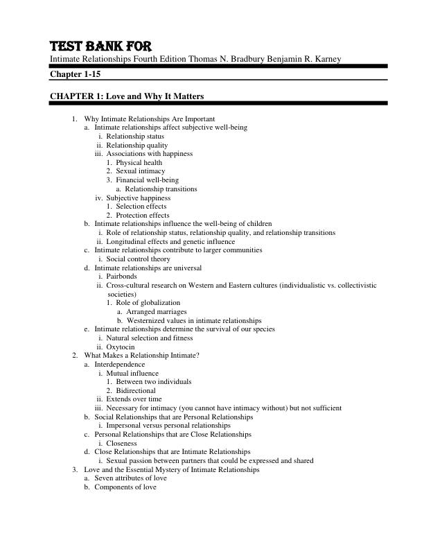 mobile-preview-Test Bank For Intimate Relationships Fourth Edition Thomas N. Bradbury Benjamin R. Karney Chapter 1-15