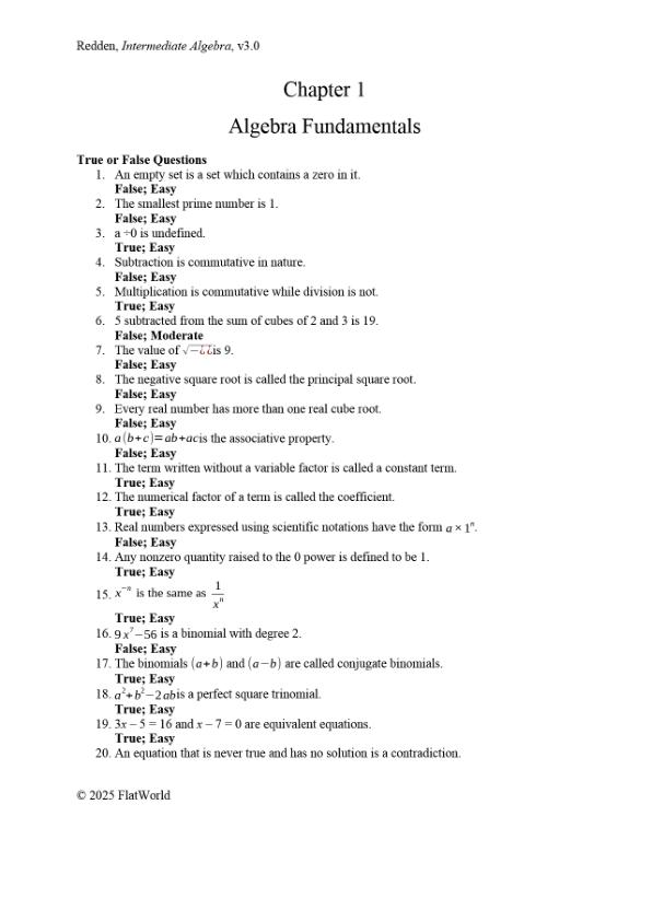 mobile-preview-Test Bank For Intermediate Algebra Version 3.0 By John Redden Chapter 1-9