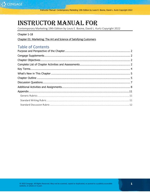 mobile-preview-Solution Manual For Contemporary Marketing 19th Edition by Louis E. Boone, David L. Kurtz Copyright 2022