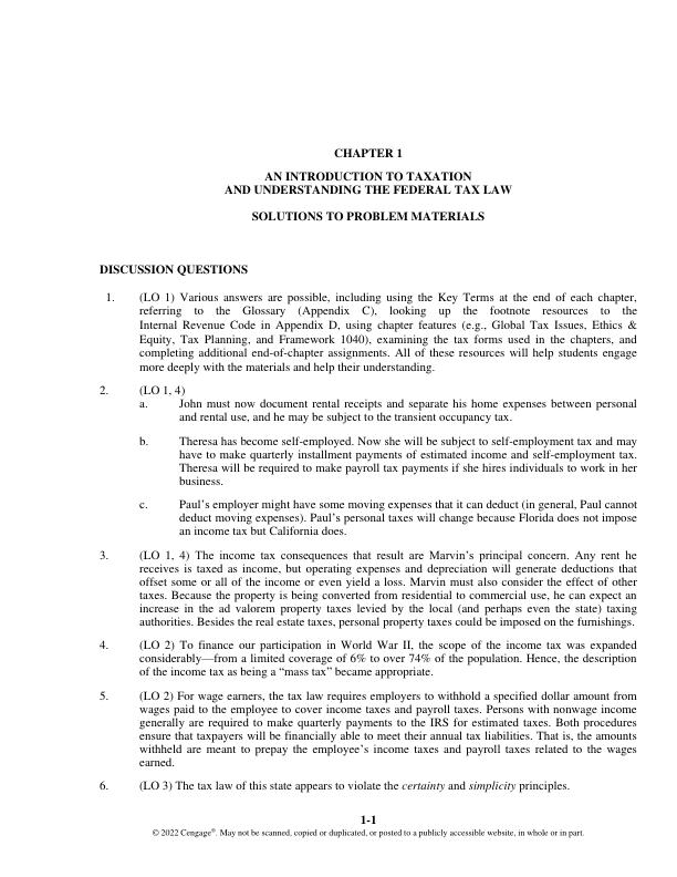 Solution Manual For Concepts in Federal Taxation 29th Edition by Kevin E. Murphy, Mark Higgins, Randy Skalberg Chapter 1-28 With Appendix