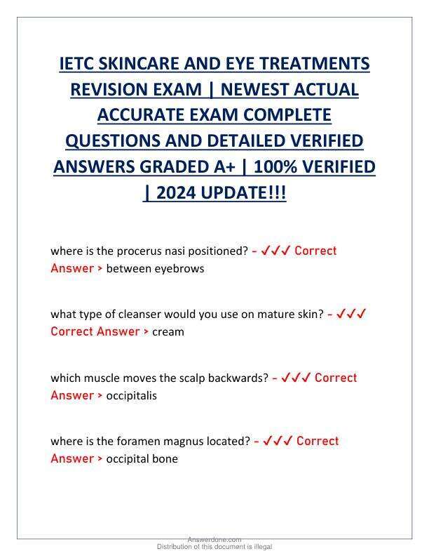 IETC SKINCARE AND EYE TREATMENTS REVISION EXAM.pdf