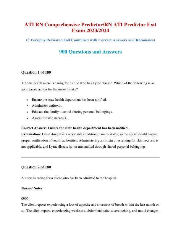 ATI RN Comprehensive Predictor Question Bank 5 Versions Combined.pdf