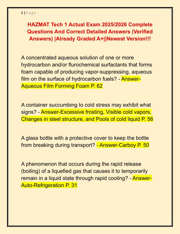 mobile-preview-HAZMAT Tech 1 Actual Exam 2025