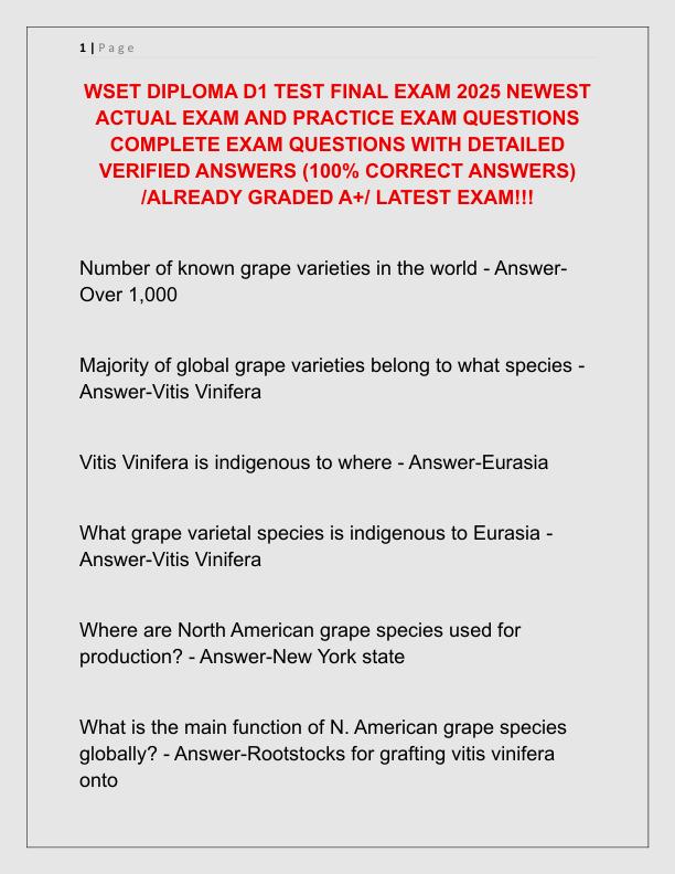 mobile-preview-WSET DIPLOMA D1 TEST FINAL EXAM 2025 NEWEST ACTUAL EXAM AND PRACTICE EXAM QUESTIONS COMPLETE EXAM QUESTIONS WITH DETAILED VERIFIED ANSWERS
