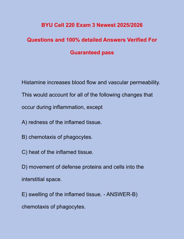 mobile-preview-BYU Cell 220 Exam 3 Newest 2025