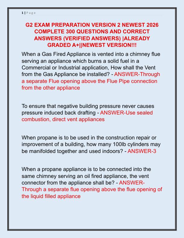 G2 EXAM PREPARATION VERSION 2 NEWEST 2025