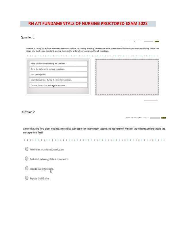 RN ATI FUNDAMENTALS OF NURSING PROCTORED EXAM 2023.pdf