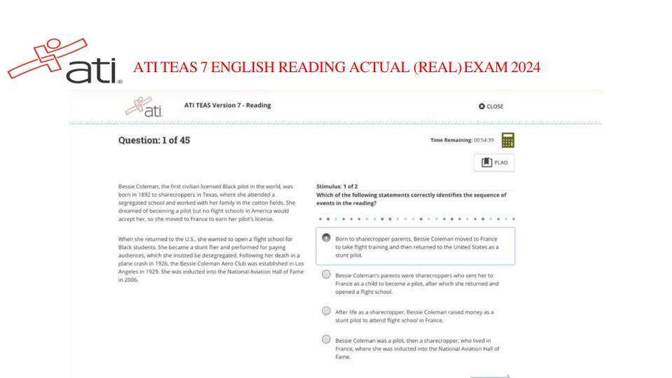 ATI TEAS 7 ENGLISH  READING ACTUAL EXAM 2024.pdf