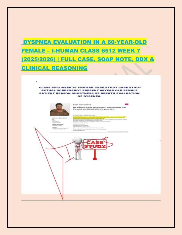 DYSPNEA EVALUATION IN A 60