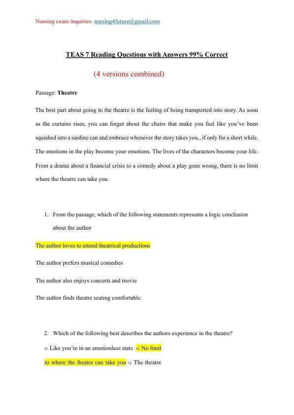 TEAS 7 READING COMPREHENSION EXAM 2024 (4 versions).pdf