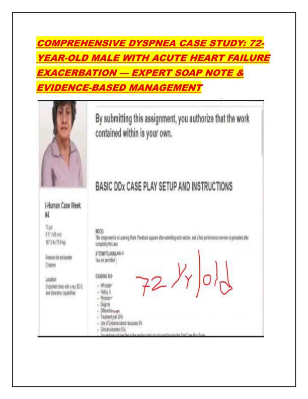 COMPREHENSIVE DYSPNEA CASE STUDY