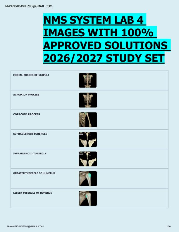 NMS SYSTEM LAB 4  IMAGES WITH 100%  APPROVED SOLUTIONS  2026/2027 STUDY SET 