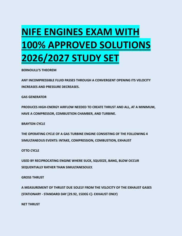 mobile-preview-NIFE ENGINES EXAM WITH  100% APPROVED SOLUTIONS  2026/2027 STUDY SET 