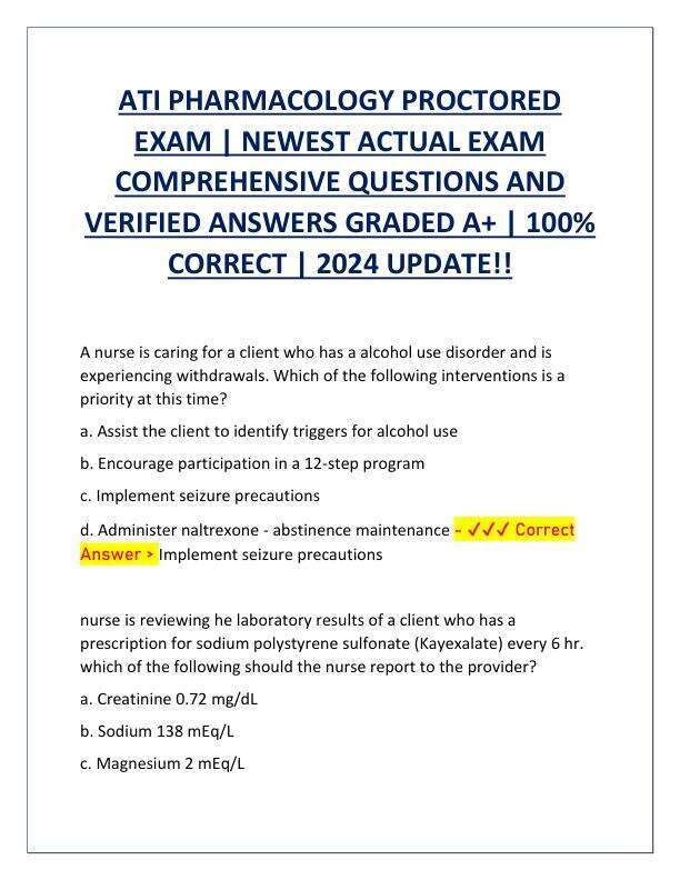 ATI PHARMACOLOGY PROCTORED EXAM 2024 NEWEST.pdf