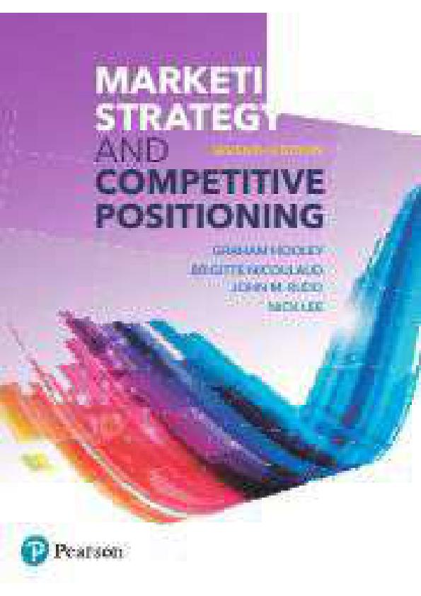 INSTRUCTORS SOLUTION MANUAL FOR MARKETING STRATEGY AND COMPETITIVE POSITIONING 7TH EDITION BY GRAHAM HOOLEY, BRIGITTENICOULAND, JOHN M RUDD, NICK LEE (1).pdf