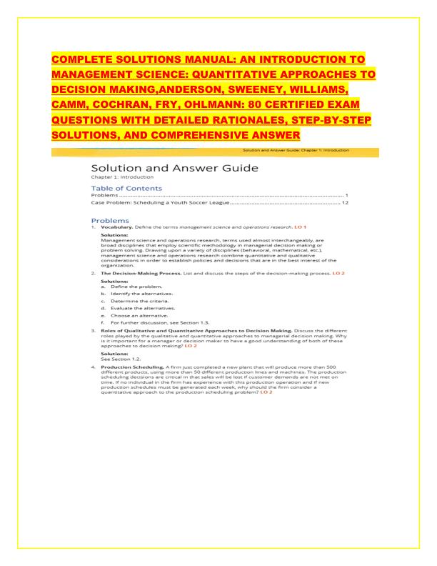 COMPLETE SOLUTIONS MANUAL