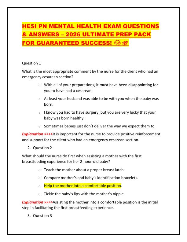 mobile-preview-HESI PN MENTAL HEALTH EXAM QUESTIONS