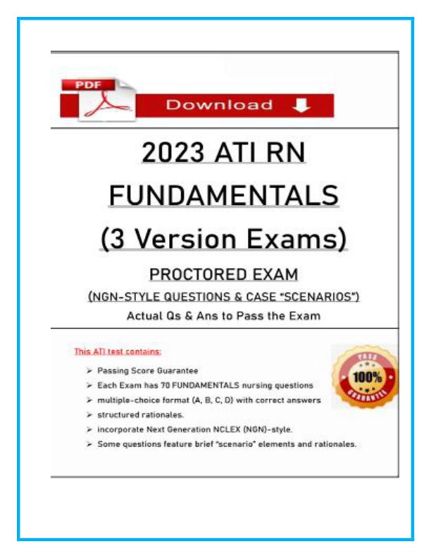 2023 ATI RN Fundamentals