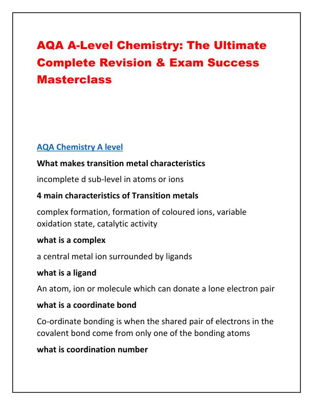 mobile-preview-AQA A 5 -Level Chemistry: The Ultimate  Complete Revision & Exam Success  Masterclass