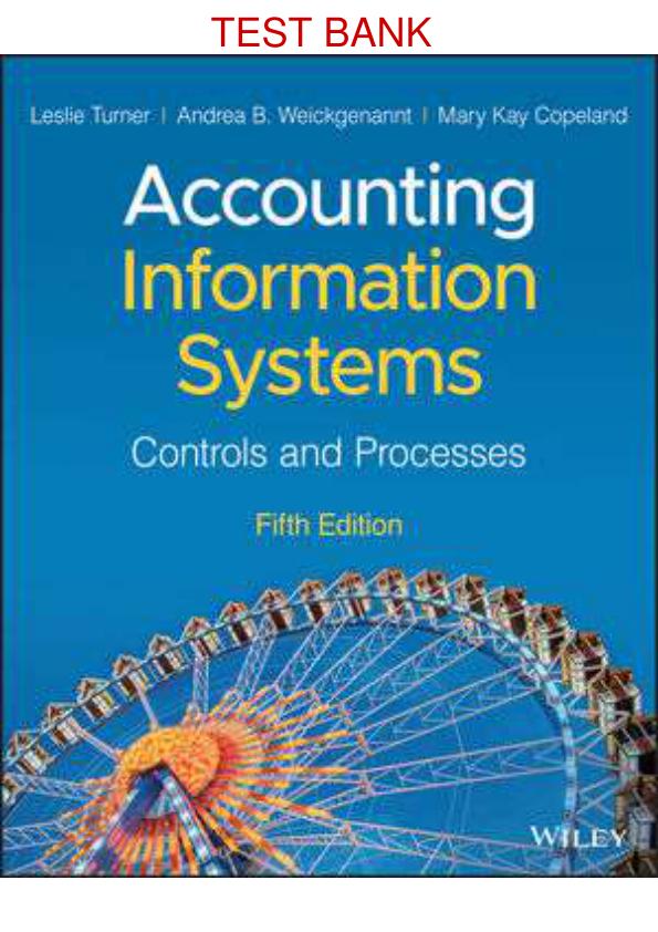 ACCOUNTING INFORMATION SYSTEMS THE PROCESSES AND CONTROLS 5TH EDITION BY LESLIE TURNER, ANDREA WEICKGENANNT SOLUTIONS MANUAL.pdf