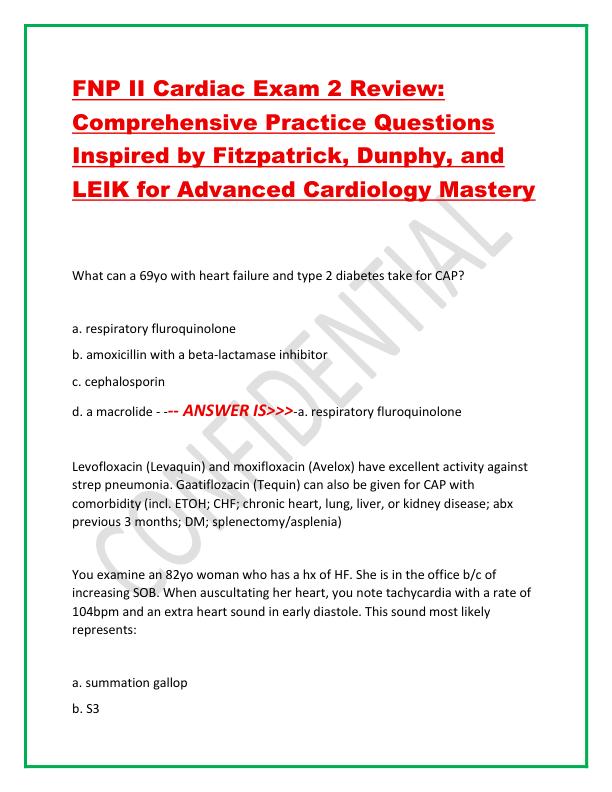 mobile-preview-FNP II Cardiac Exam 2 Review
