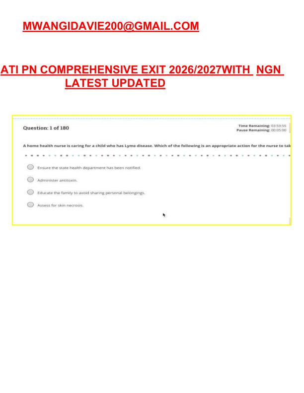 ATI PN COMPREHENSIVE EXIT 2026/2027WITH  NGN  LATEST UPDATED 